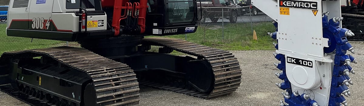 Link-Belt 300x4 Excavator with Kemroc EK100 Attachment