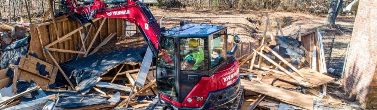 Yanmar Mini Excavator building demo